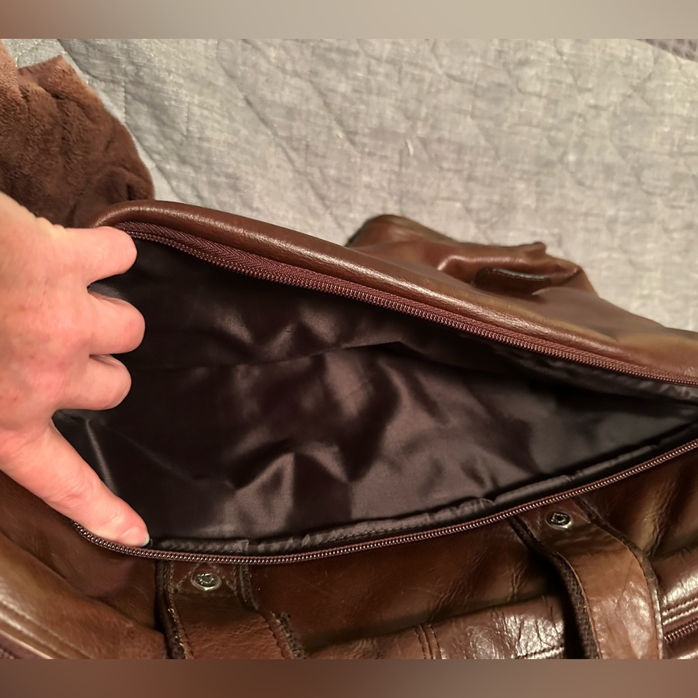 EUC Kenneth Cole Reaction leather-look briefcase laptop bag - Picture 7 of 14